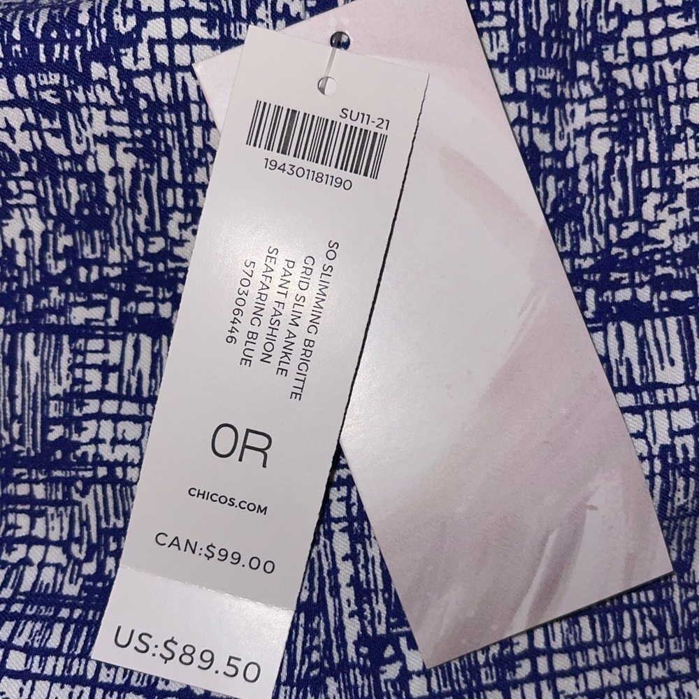 Chico’s pants • NWT • Women’s OR (US size 4R) - Picture 10 of 10